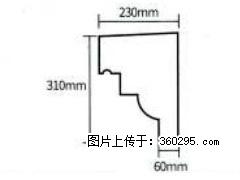 产品分解图型 - 檐口线，型号：SX311-YK-3，规格：230x310mm(3) - 百色三象EPS建材 baise.sx311.cc